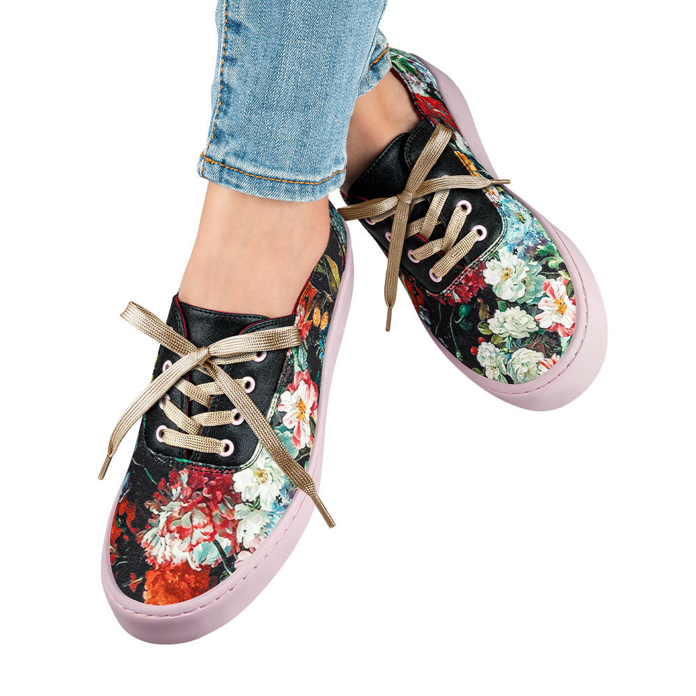 Hot Chocolate Design Charlotte Floral Casual Sneaker