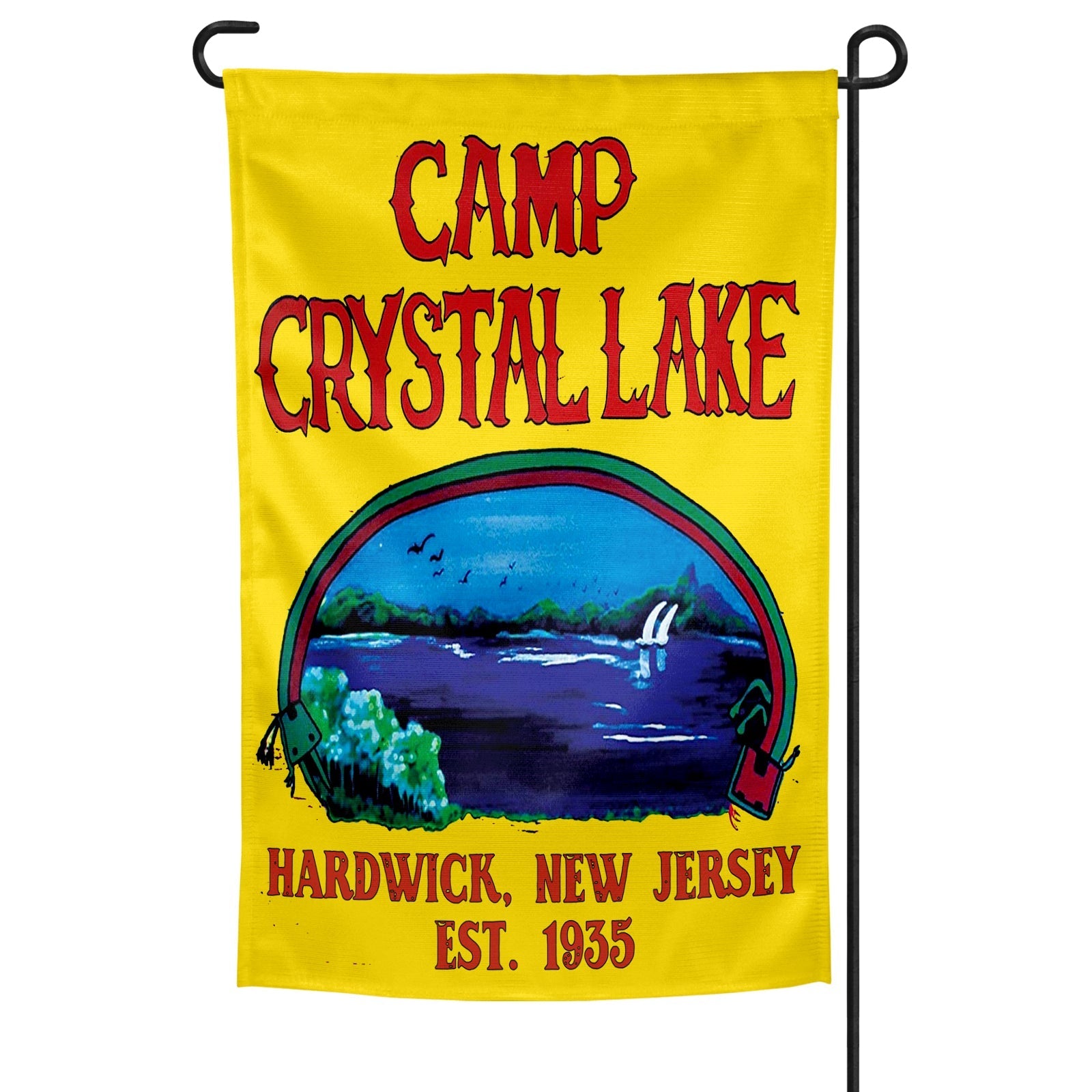 Original Underground Camp Crystal Lake Garden Flag