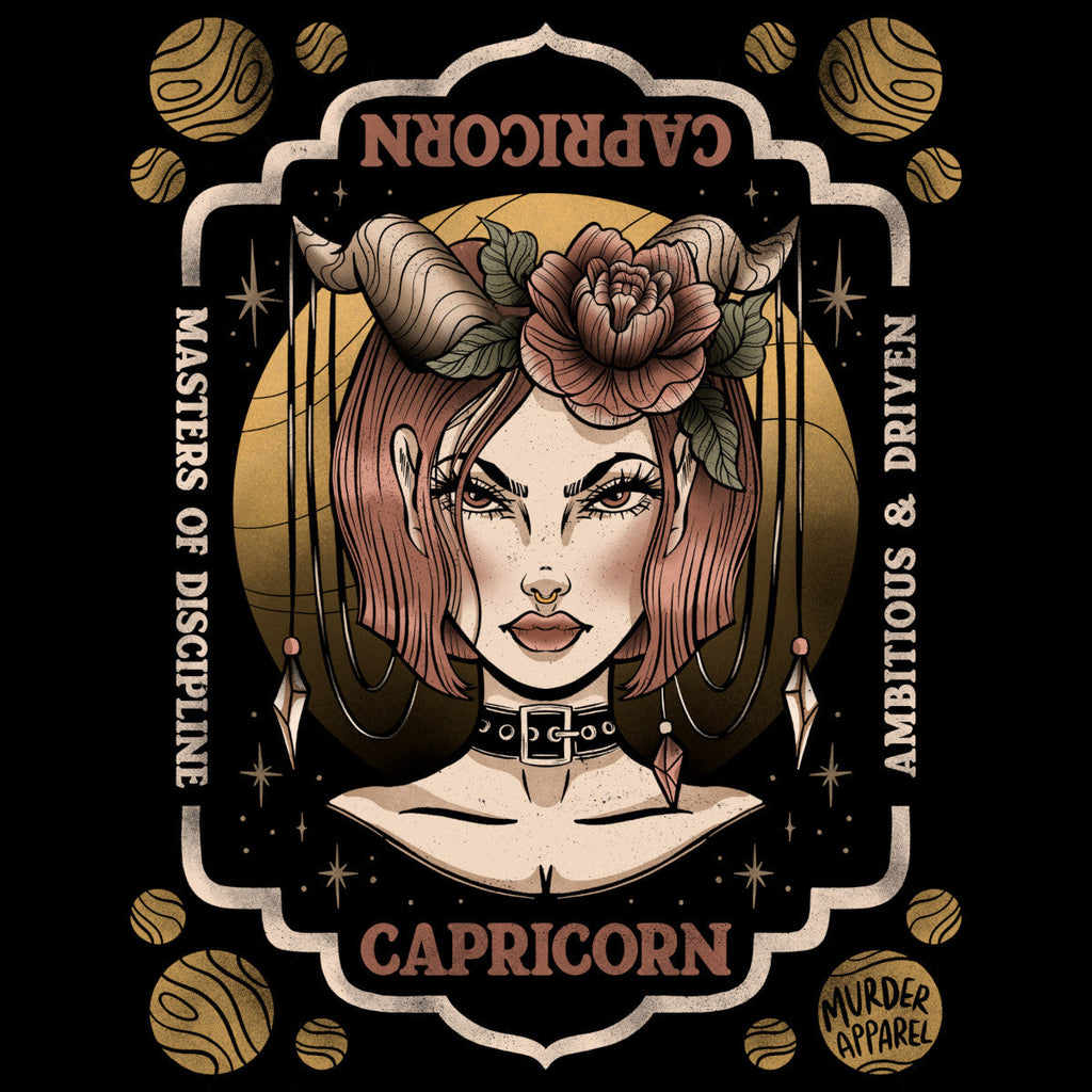 Murder Apparel Capricorn Zodiac T-Shirt