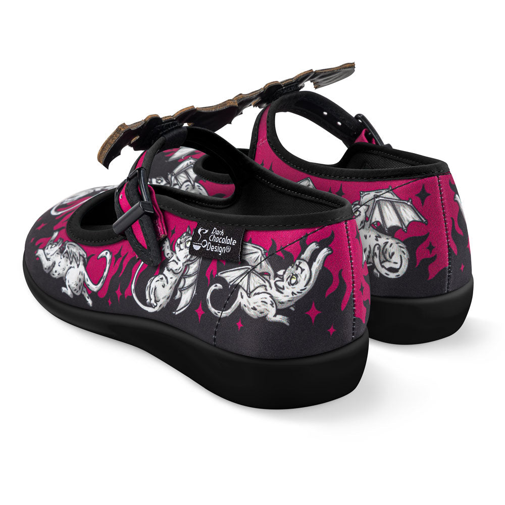 Hot Chocolate Design Chocolaticas® The Gargoyle Cats Women's Mary Jane Flat