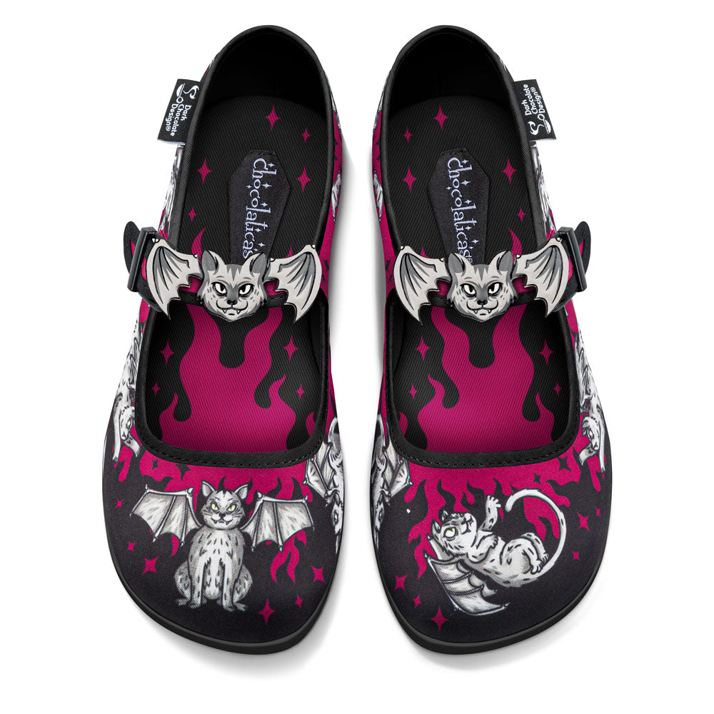 Hot Chocolate Design Chocolaticas® The Gargoyle Cats Women's Mary Jane Flat