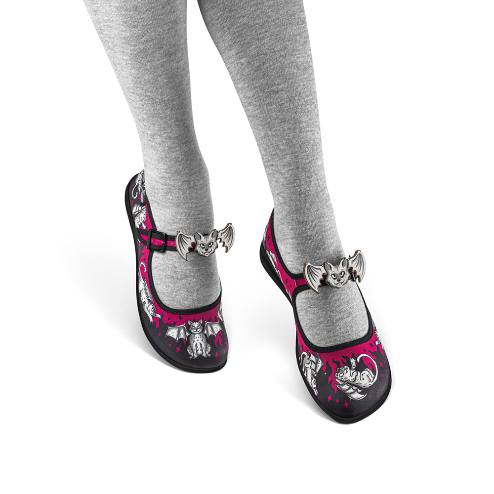 Hot Chocolate Design Chocolaticas® The Gargoyle Cats Women's Mary Jane Flat