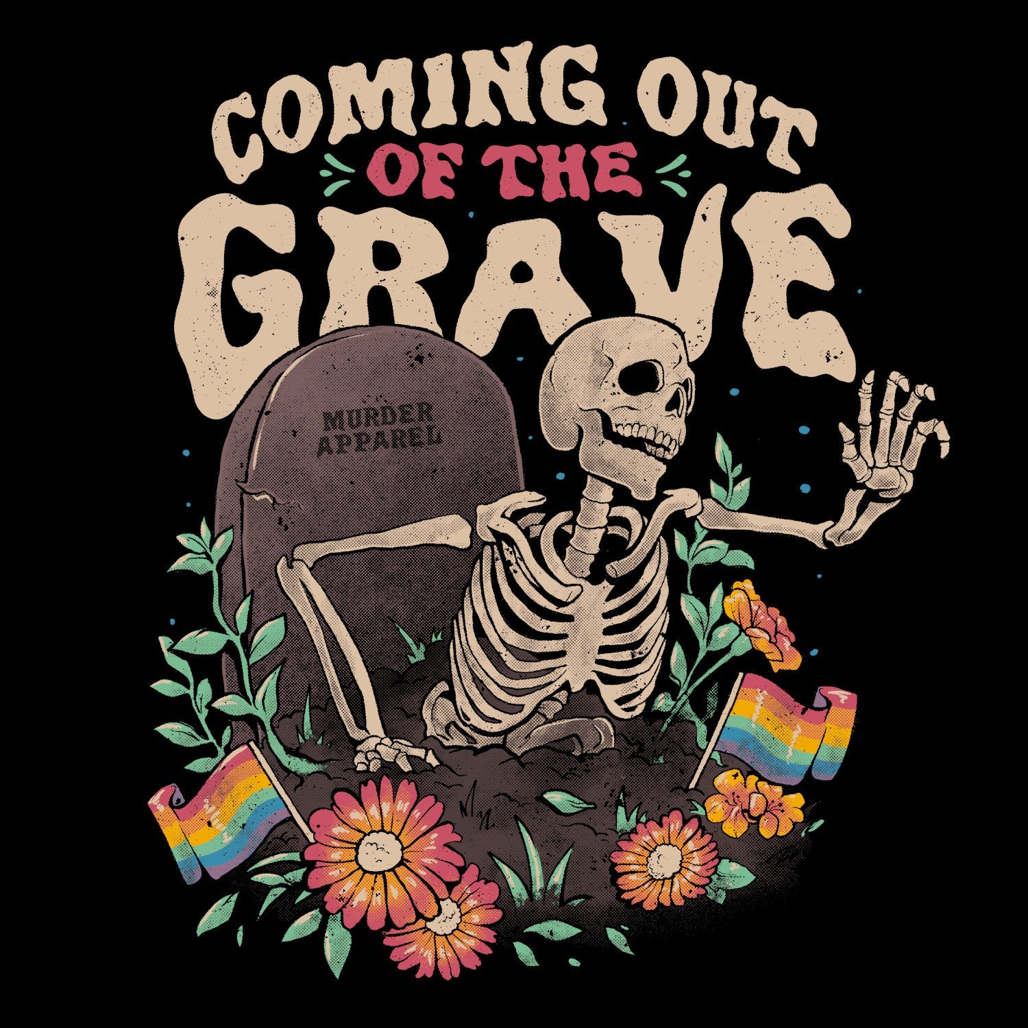 Murder Apparel Coming Out Of The Grave Pride T-shirt