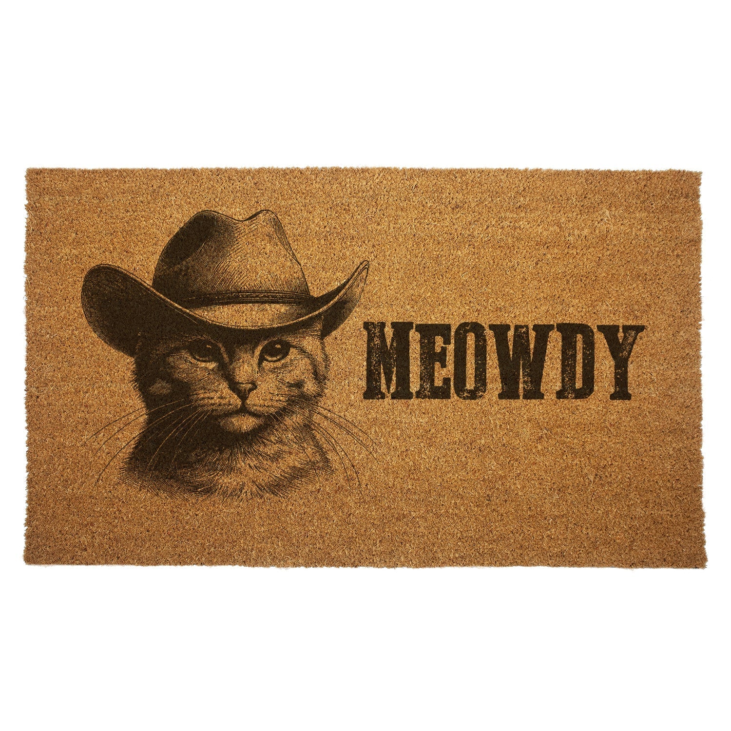 Original Underground Cowboy Cat "Meowdy" Door Mat