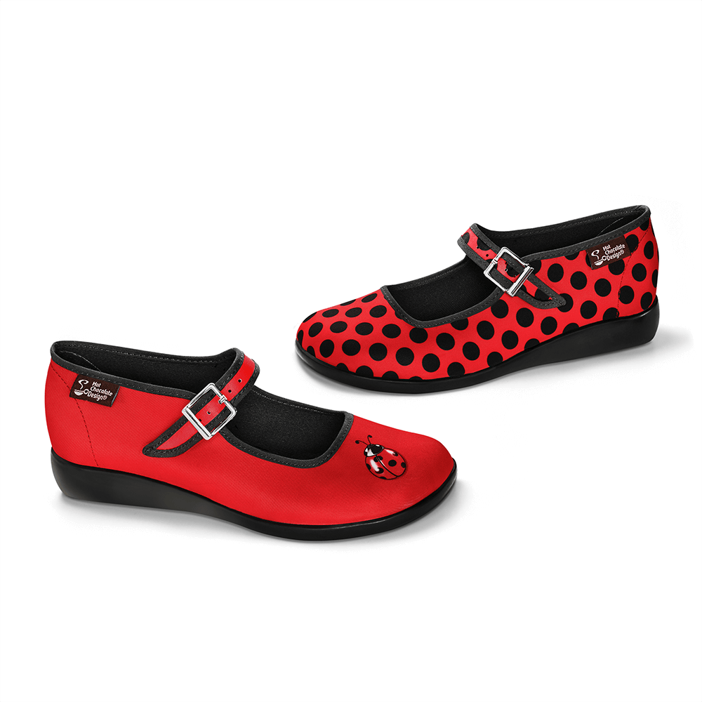 Hot Chocolate Design Chocolaticas® Ladybug Women's Mary Jane Flat