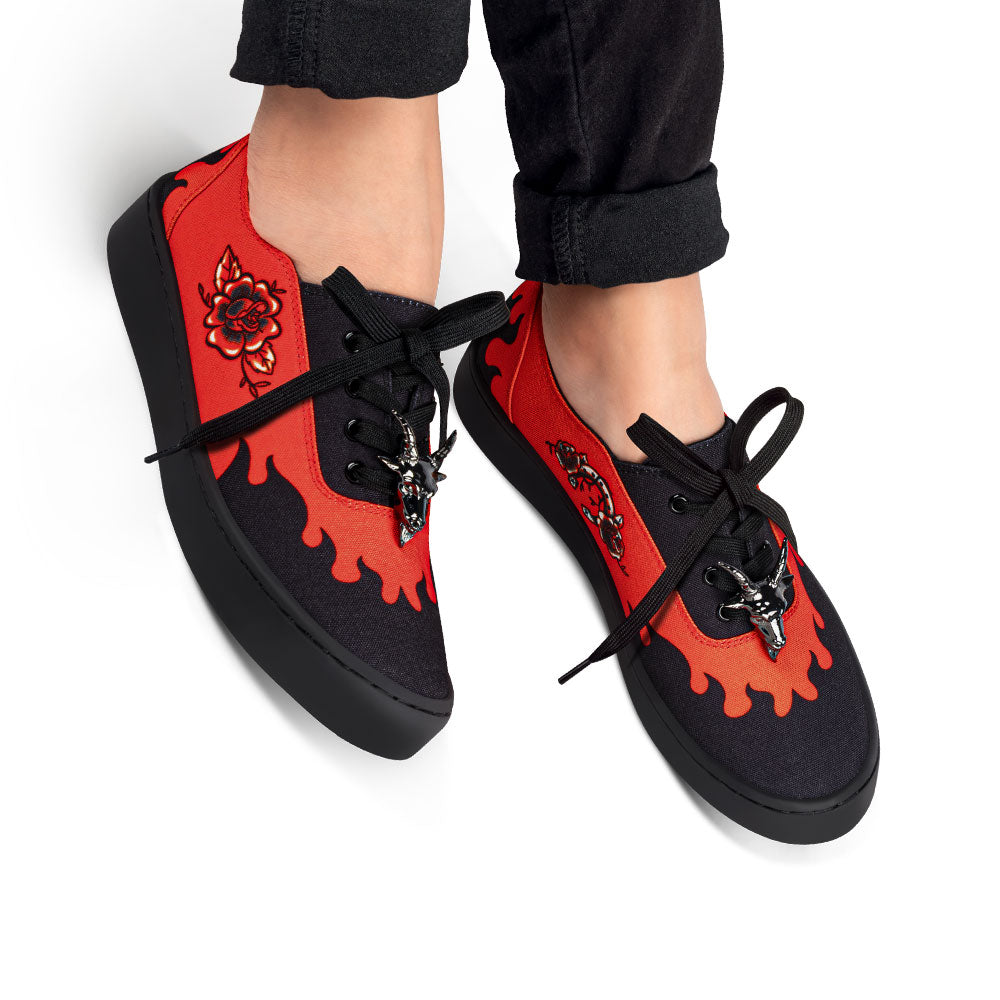 Hot Chocolate Design Dark West Gothic Baphomet Sneaker