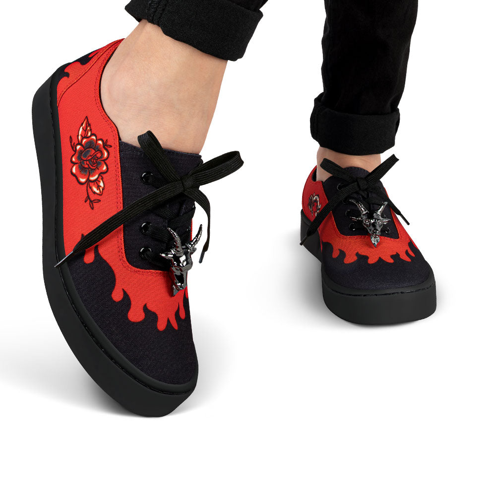 Hot Chocolate Design Dark West Gothic Baphomet Sneaker