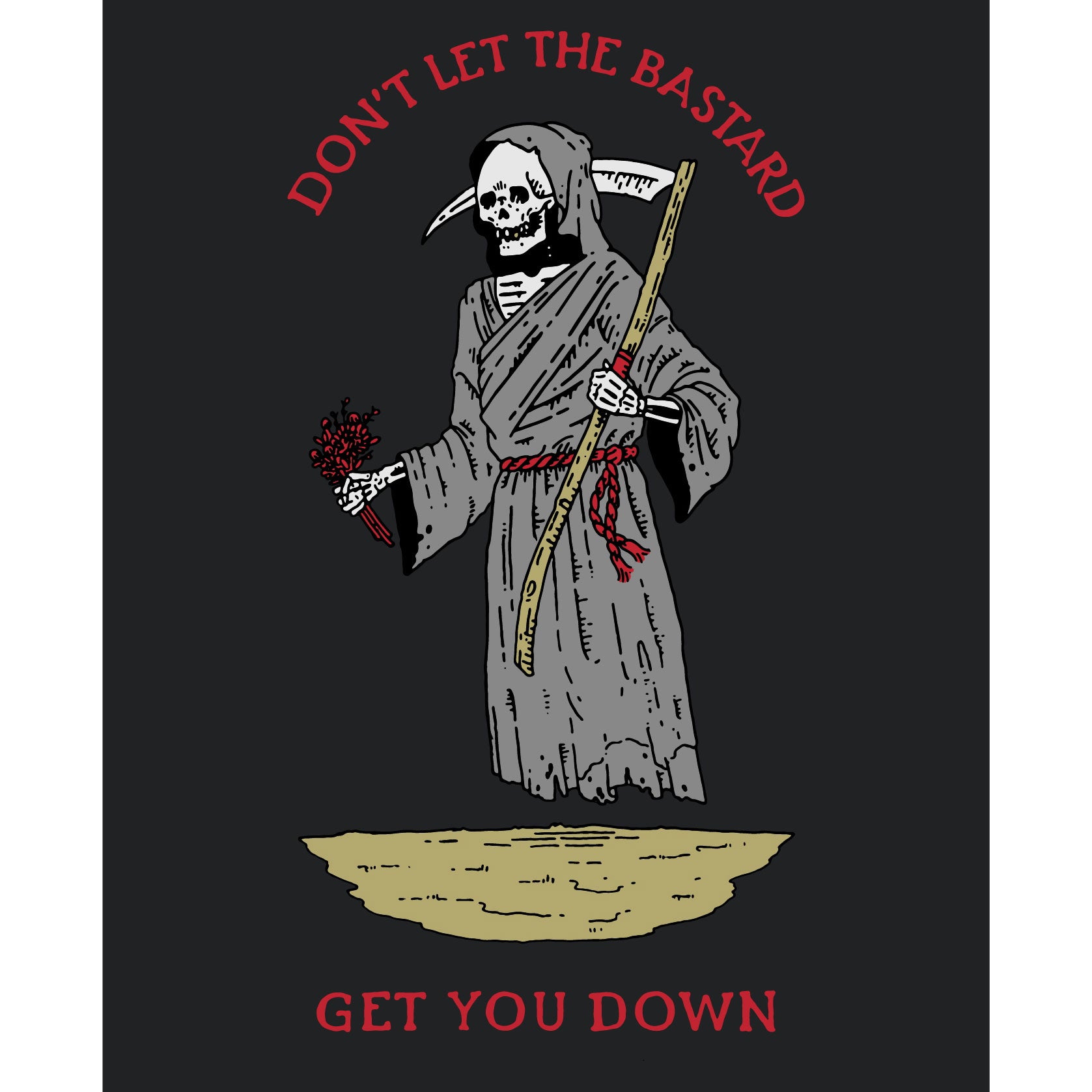 Fingers Duke Reaper Bastard Vintage Black T-Shirt