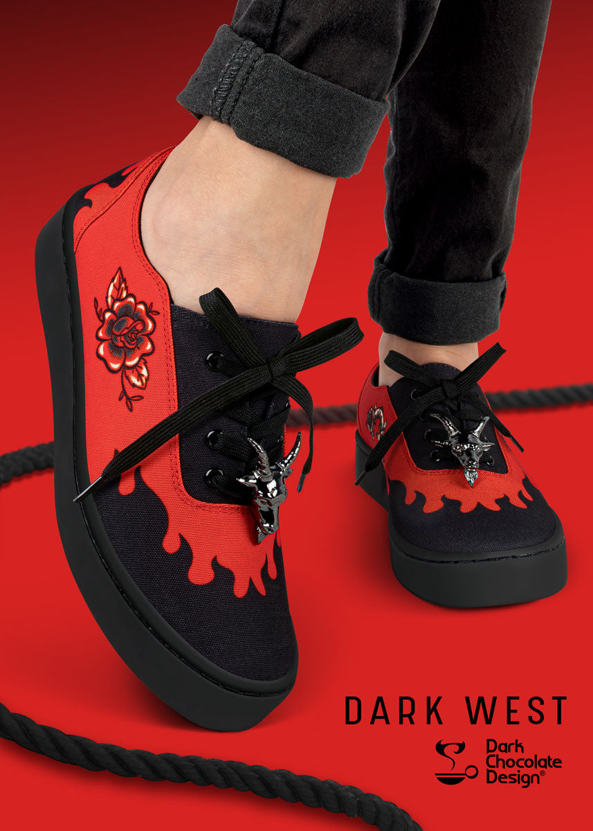Hot Chocolate Design Dark West Gothic Baphomet Sneaker