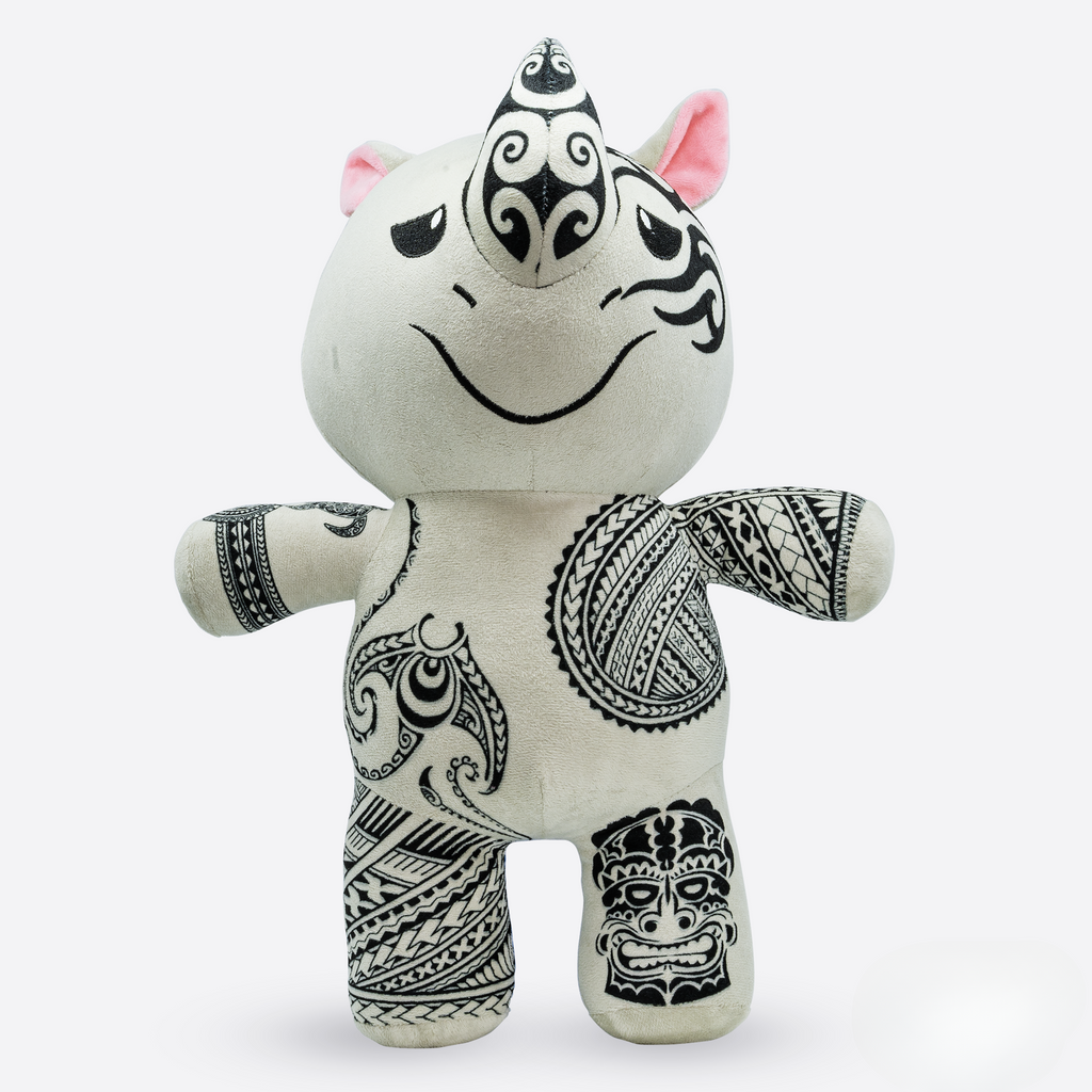 Tattoo Zoo Dwayne the Wrestling Rhino 15" Plush