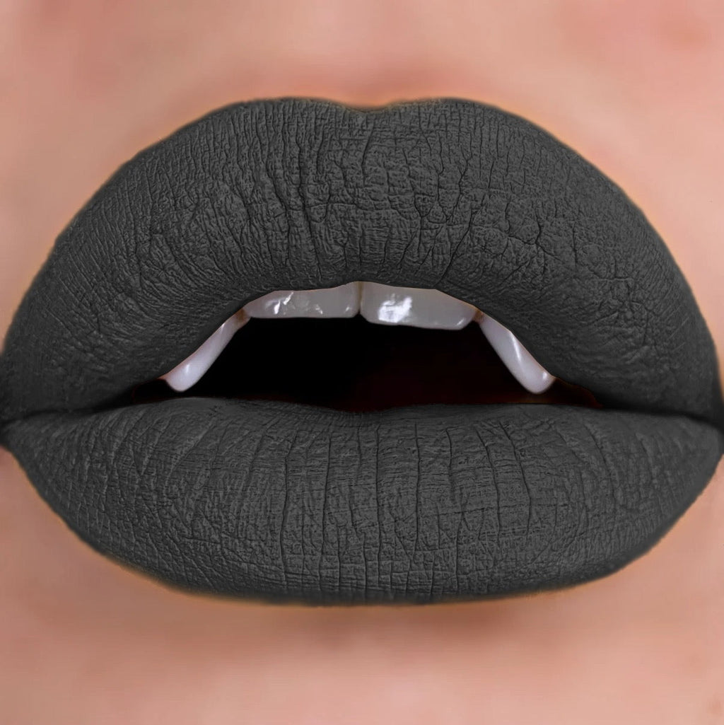 Curst Kosmetics Matte Liquid Lip Potion TOMBSTONE Dark Gray