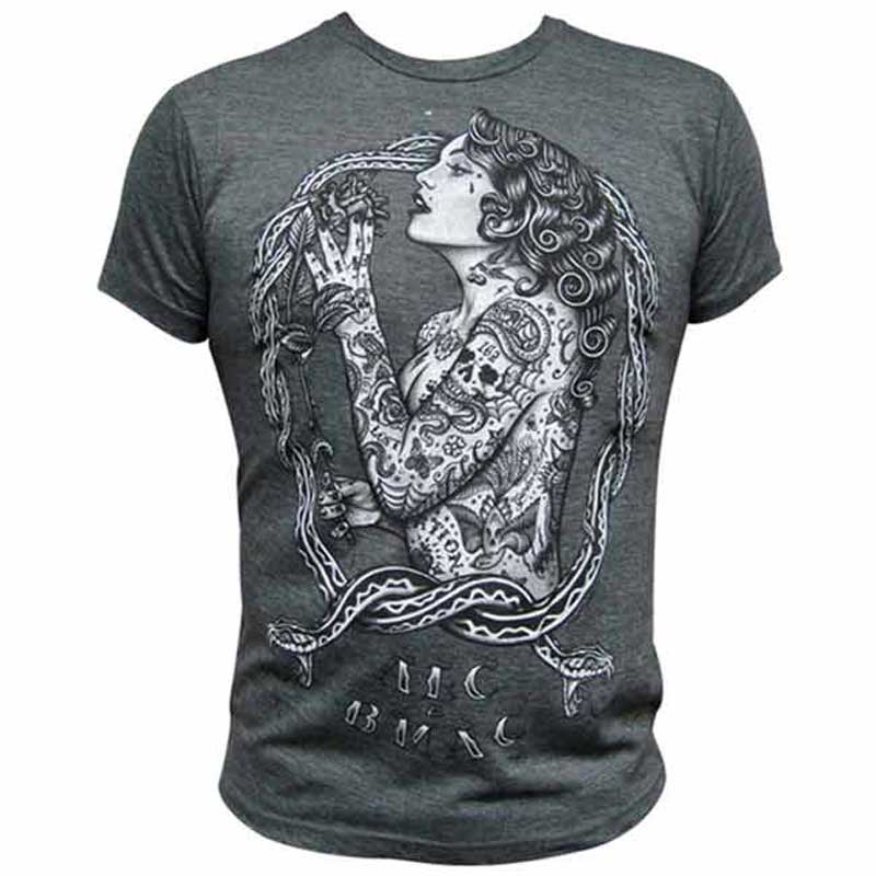 Black Market Art Tattooed Eve Charcoal Tee