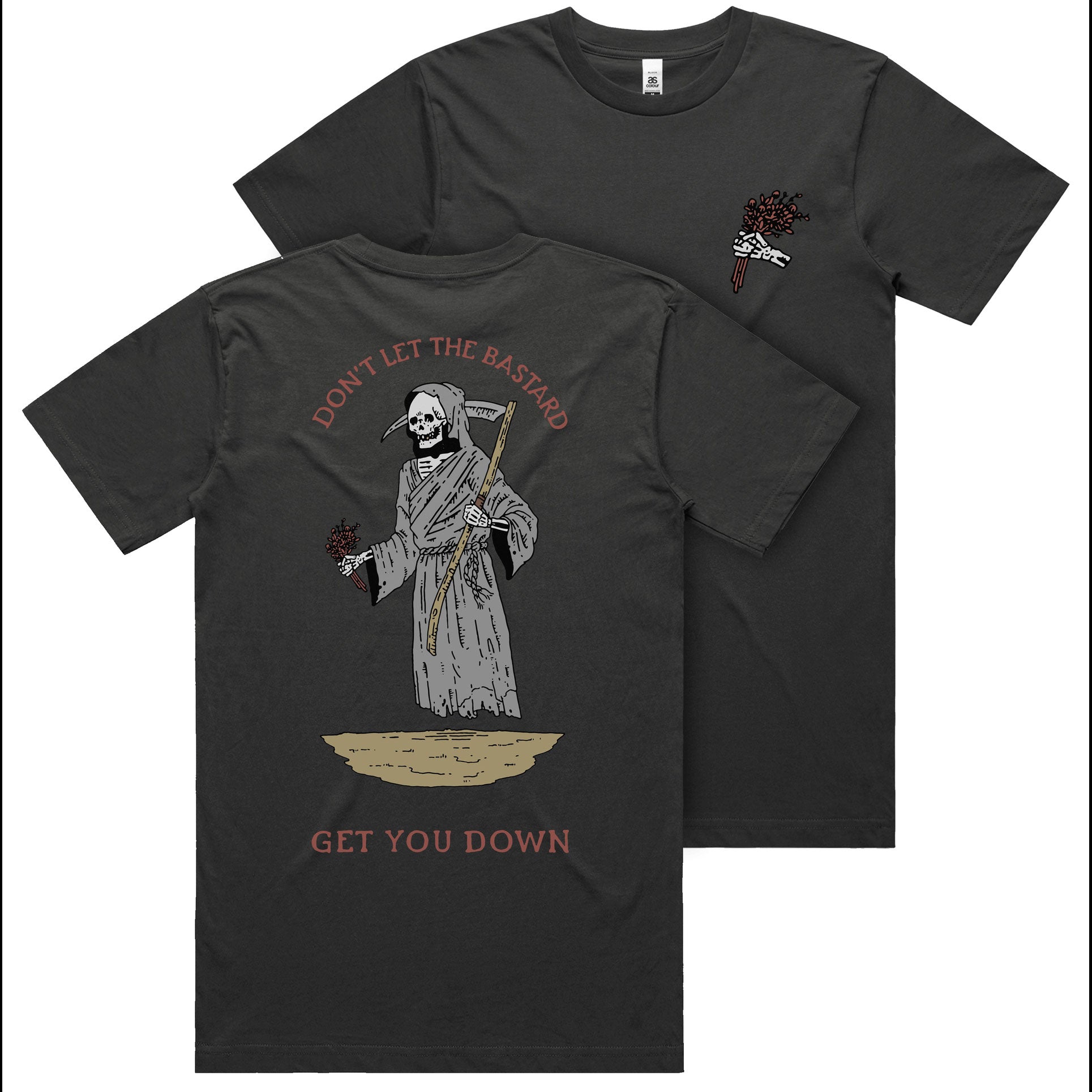 Fingers Duke Reaper Bastard Vintage Black T-Shirt