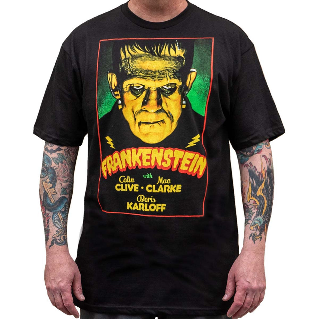 Lowbrow Art Karloff Frankenstein Movie Poster Tee