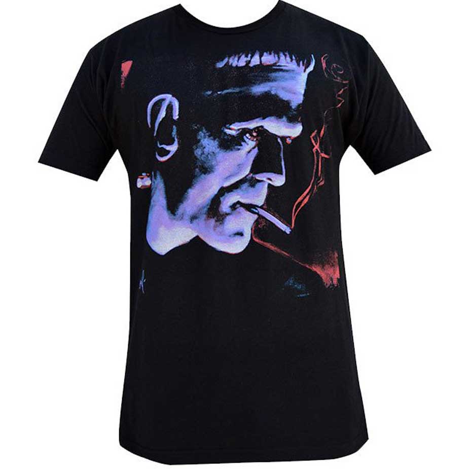 Lowbrow Art Franky Smoking Frankenstein Tee