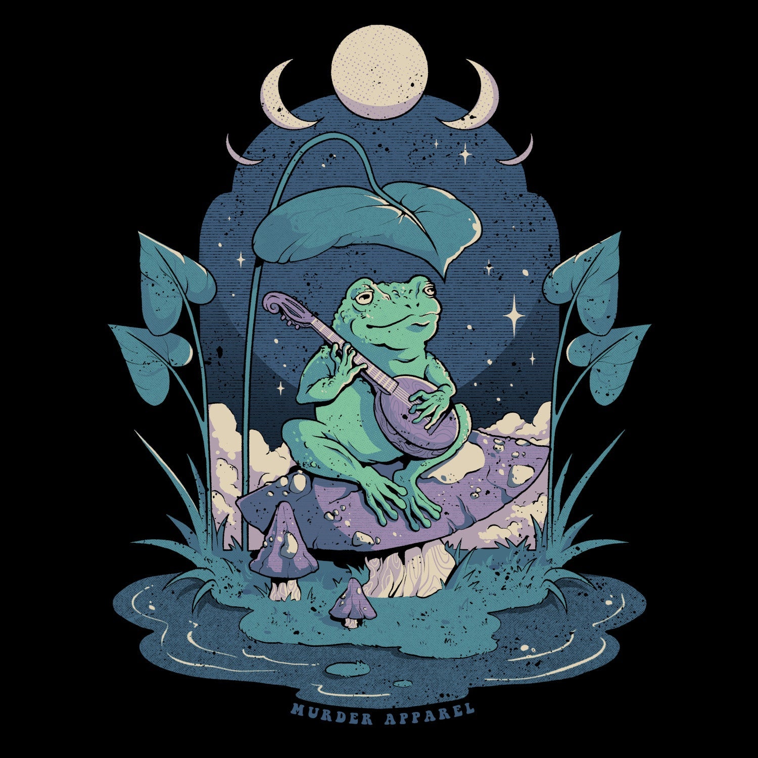 Murder Apparel Cottage Frog Forest T-shirt