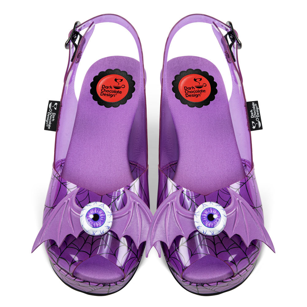 Hot Chocolate Design Chocolaticas® Gloomy Gaze Gothic Bats Sandal