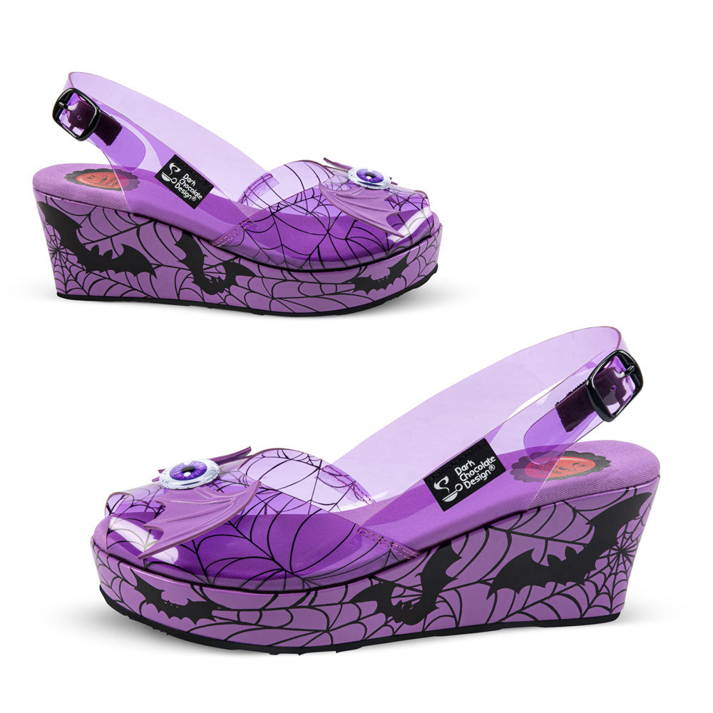 Hot Chocolate Design Chocolaticas® Gloomy Gaze Gothic Bats Sandal