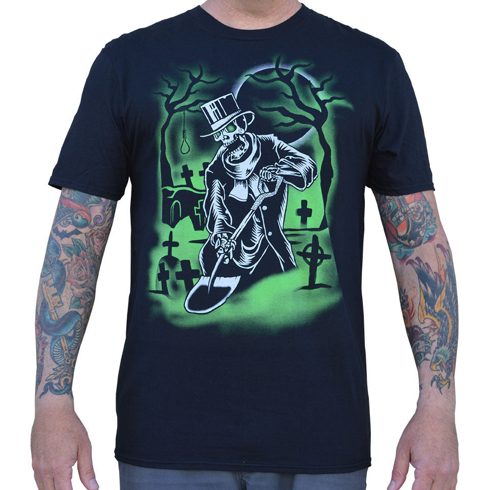 Lowbrow Art Grave Digger Black Tee