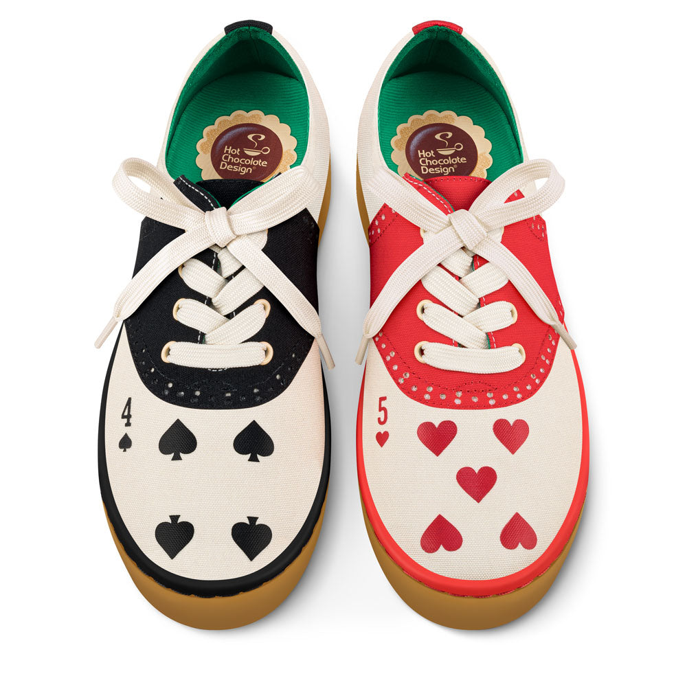 Hot Chocolate Design Hearts Spades Casual Sneaker