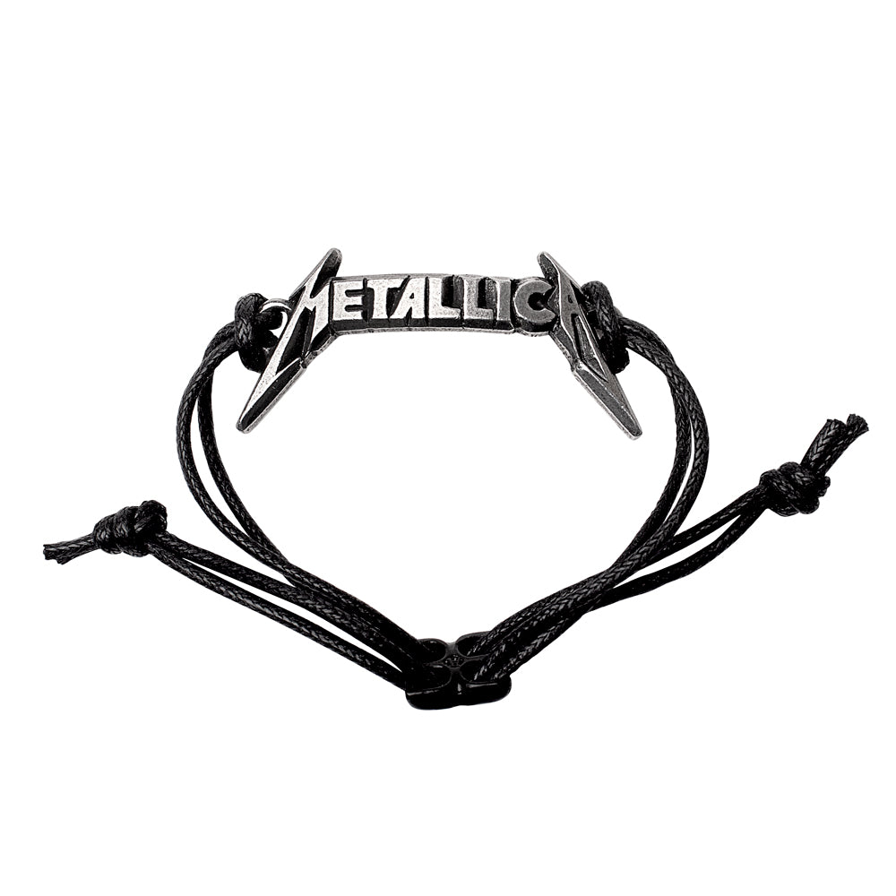 Alchemy Gothic Metallica Logo Cord Bracelet HRWL456