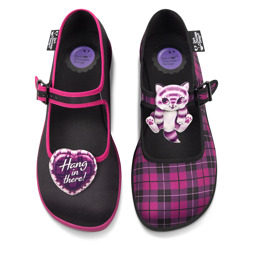 Hot Chocolate Design Chocolaticas® Hang In There Cat Mary Jane Flat