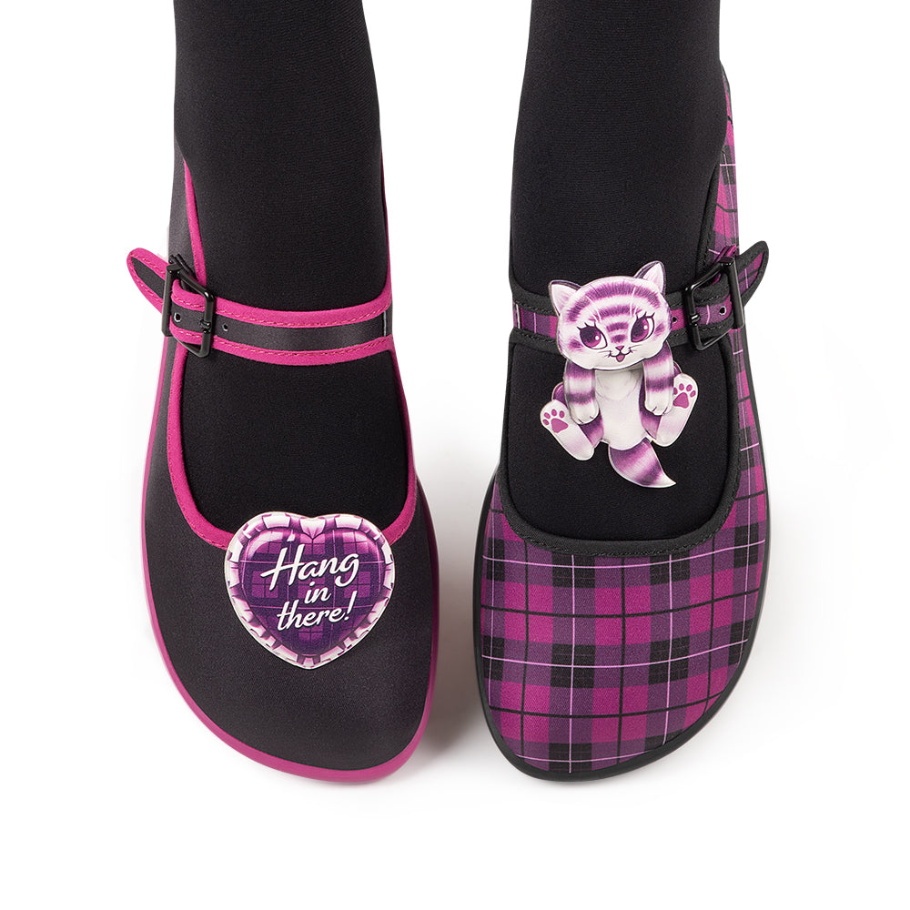 Hot Chocolate Design Chocolaticas® Hang In There Cat Mary Jane Flat