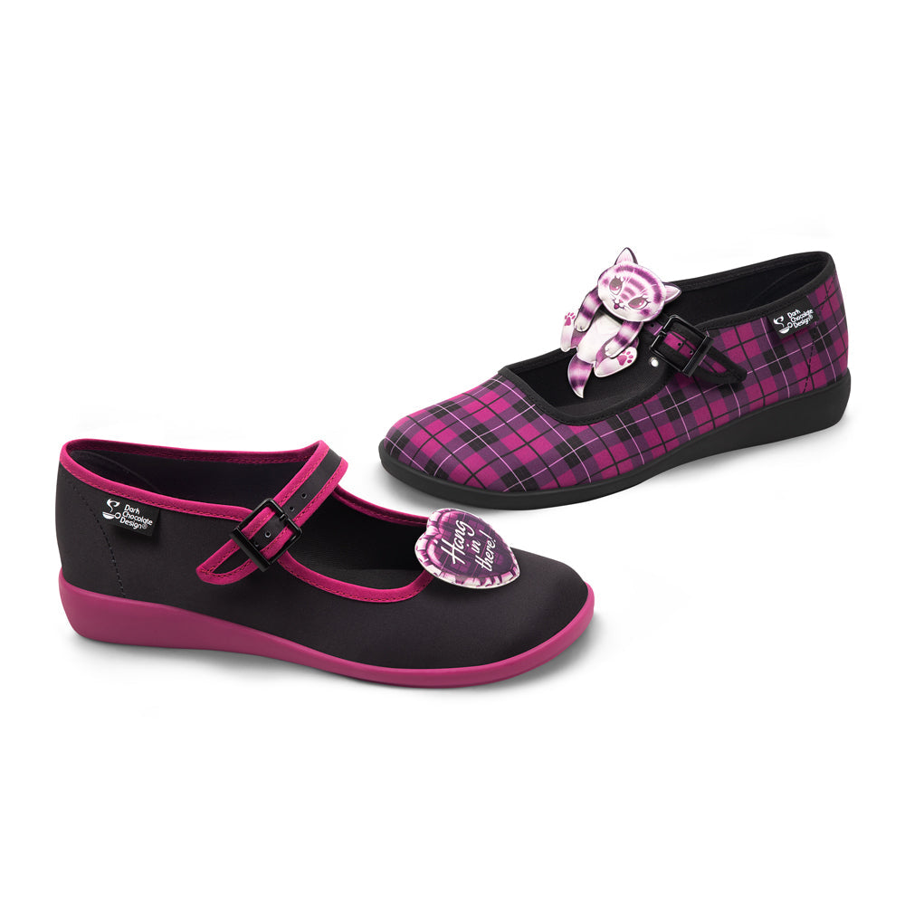 Hot Chocolate Design Chocolaticas® Hang In There Cat Mary Jane Flat