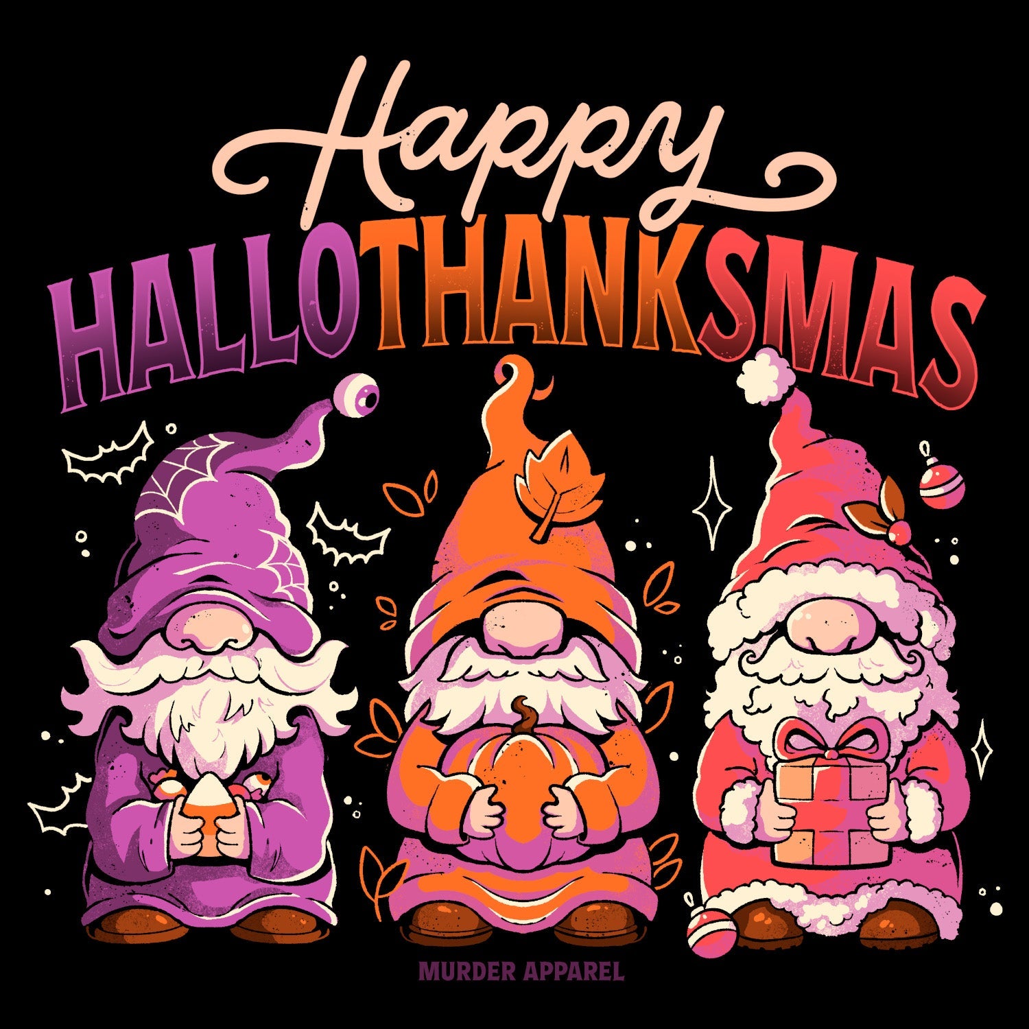 Murder Apparel Hallothanksmas Gnome T-shirt