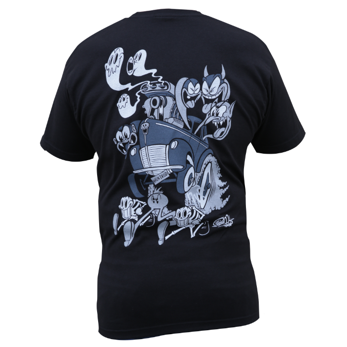 Lowbrow Art Haunt Rod Black Tee