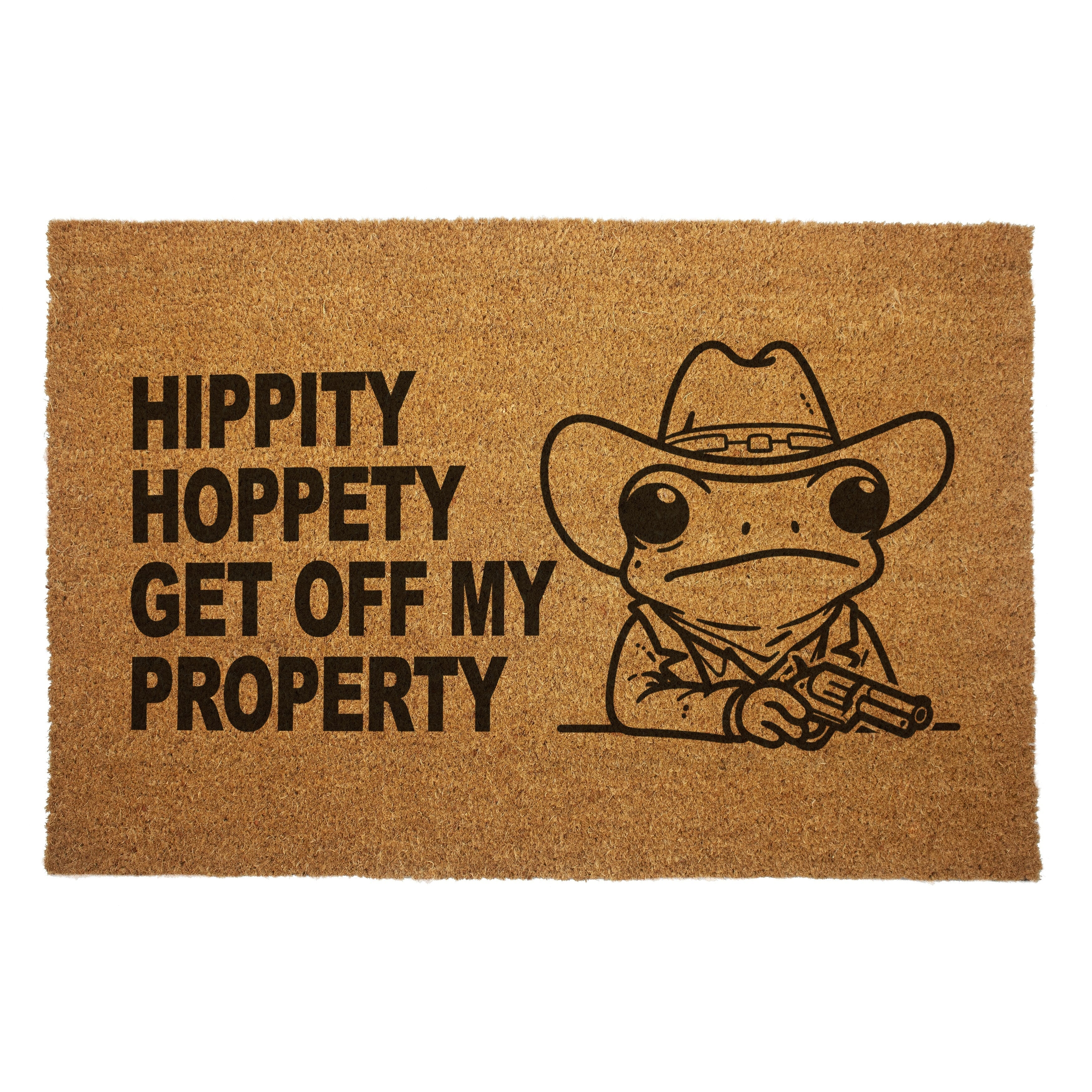 Original Underground Hippity Hoppety Get Off My Property Door Mat