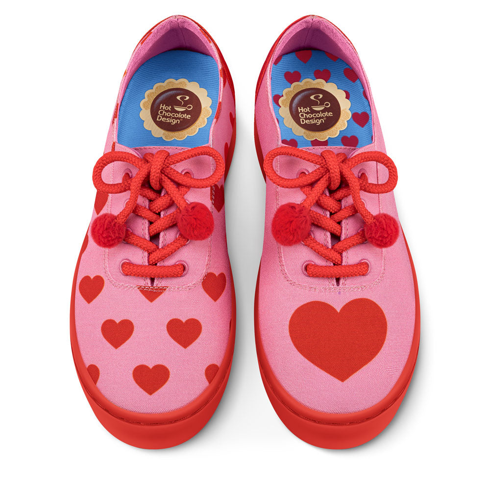 Hot Chocolate Design I Will Always Love You Hearts Sneaker