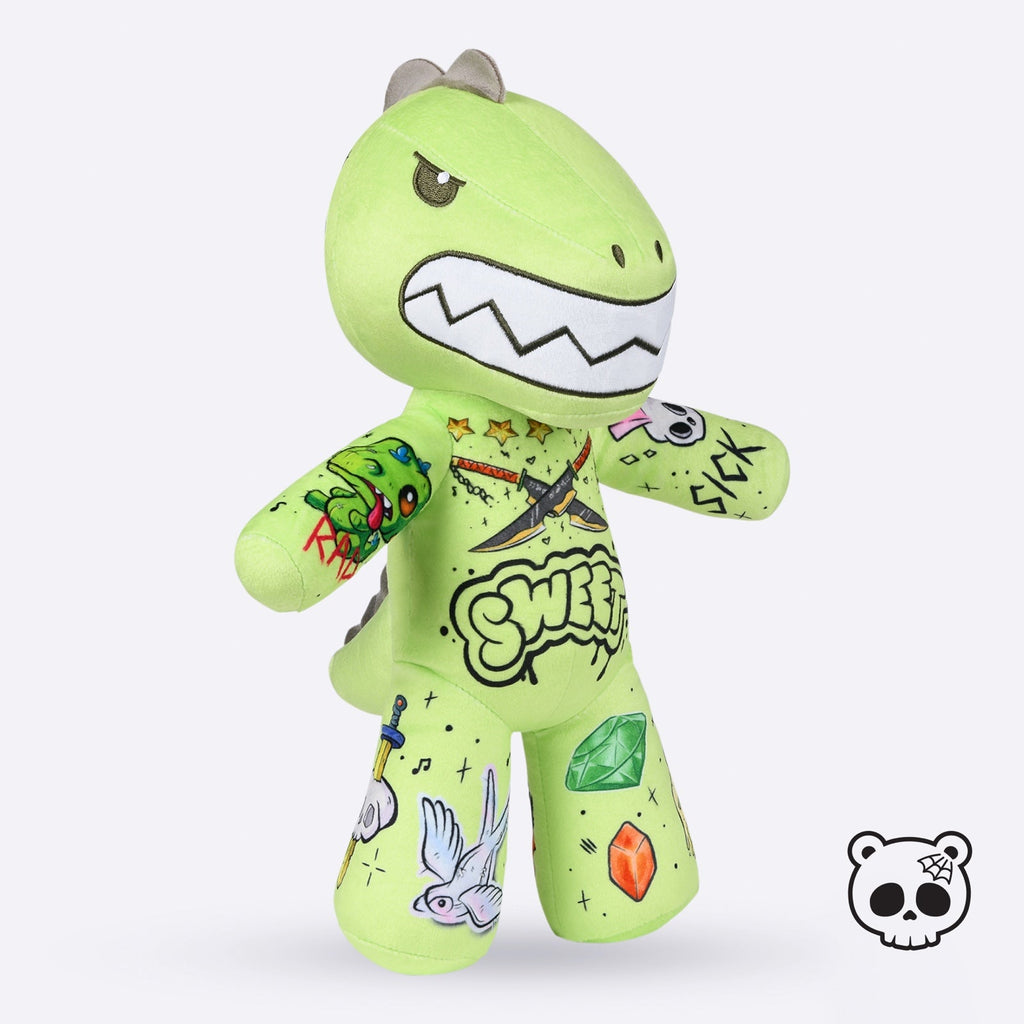 Tattoo Zoo Thrash the Dino Prince of Punk 13" Plush