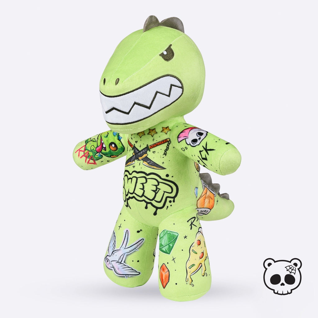 Tattoo Zoo Thrash the Dino Prince of Punk 13" Plush