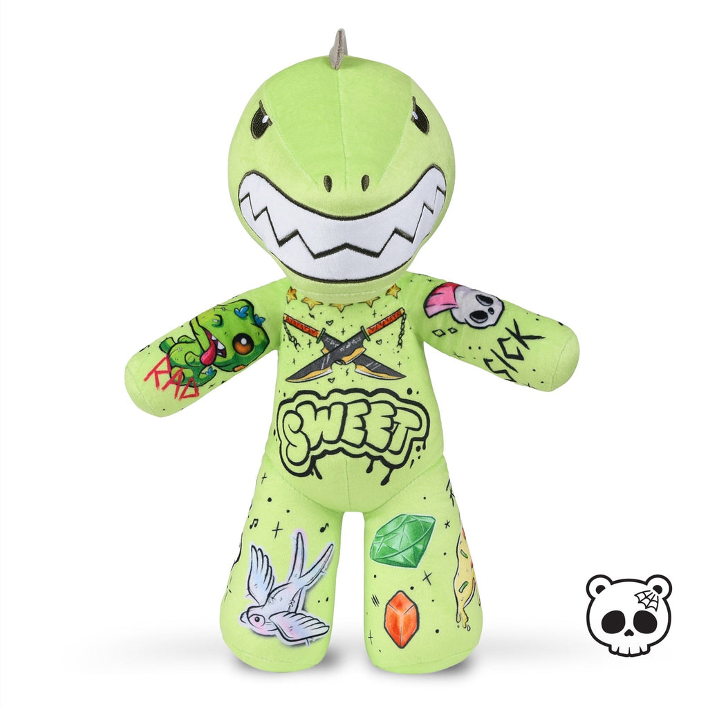 Tattoo Zoo Thrash the Dino Prince of Punk 13" Plush