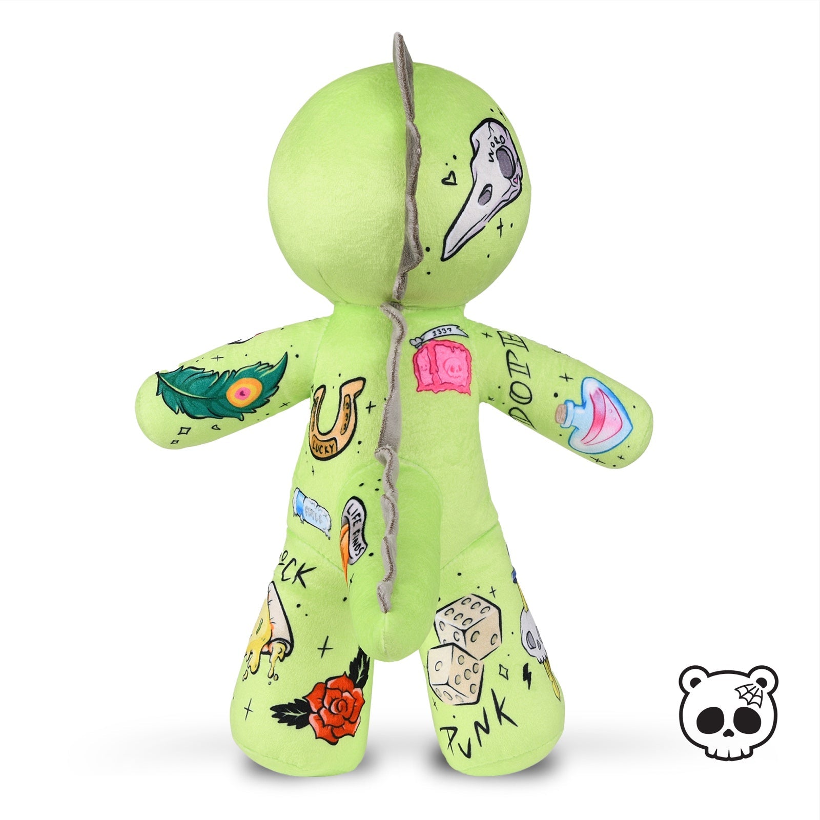 Tattoo Zoo Thrash the Dino Prince of Punk 13" Plush