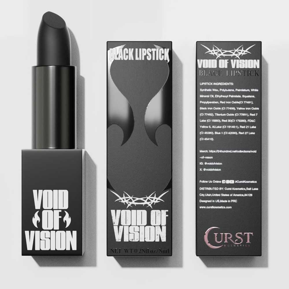 Curst Kosmetics + Void Of Vision Black Lipstick