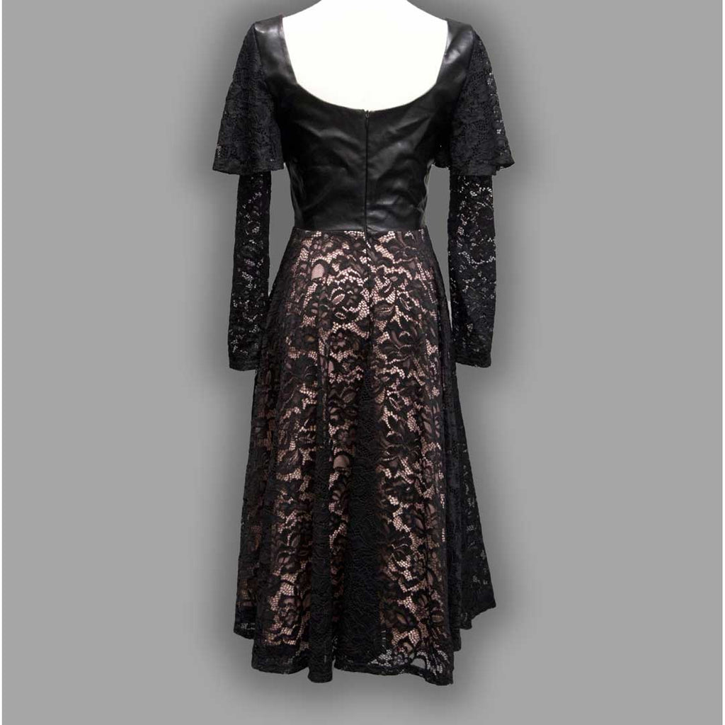 Witchwood Tempest Illusion Lace Dress Vegan Corset