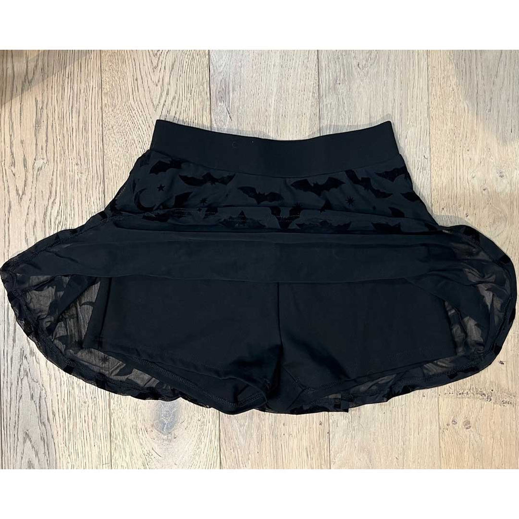 Witchwood The Morbid Flocked Bats Mini Skort