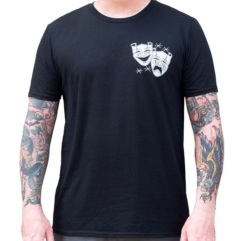 Black Market Art Laugh Now Cry Later Tee