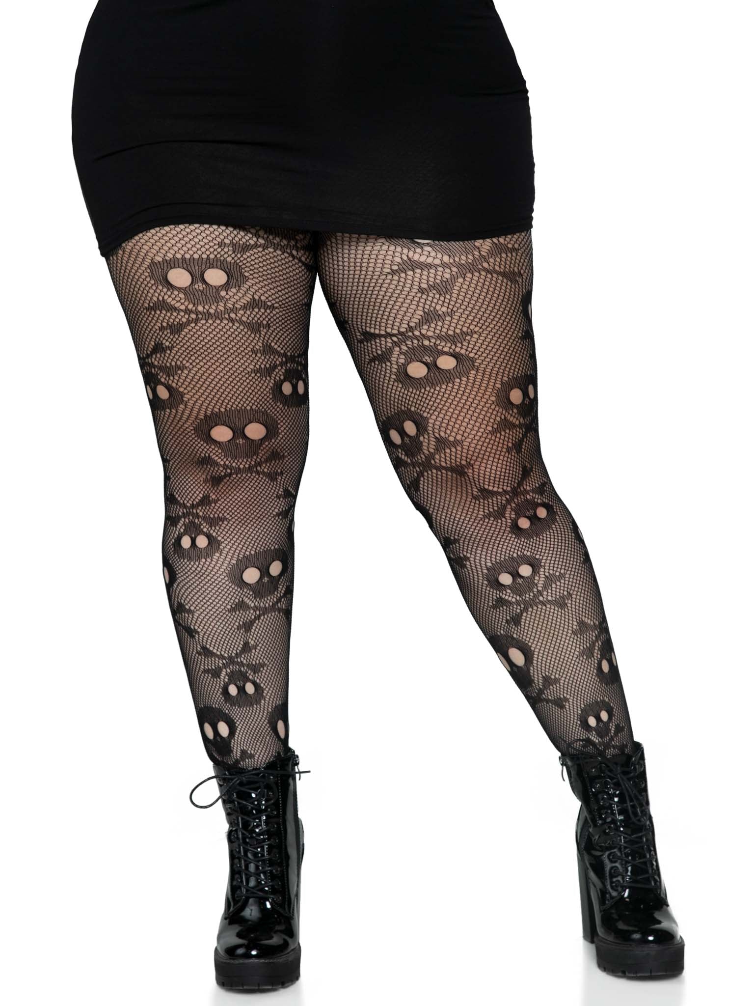 Leg Avenue Plus Pirate Booty Fishnet Tights