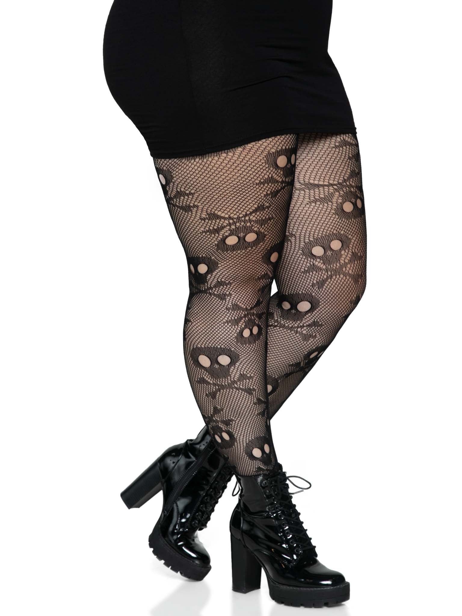 Leg Avenue Plus Pirate Booty Fishnet Tights