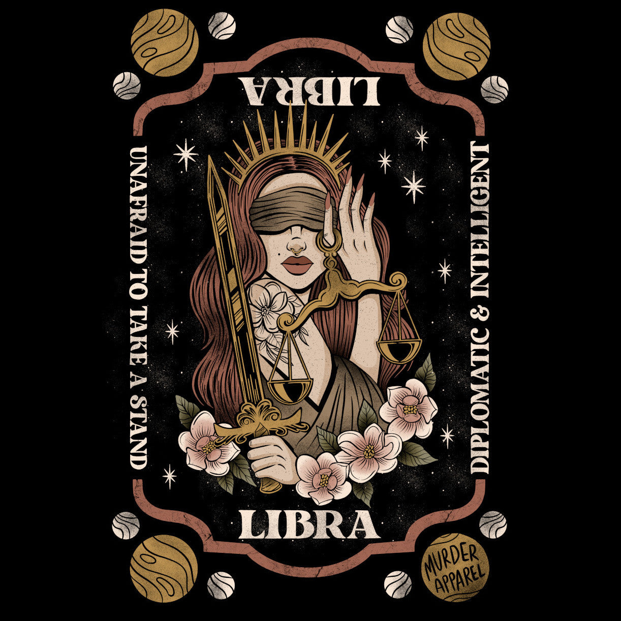 Murder Apparel Libra Zodiac T-Shirt