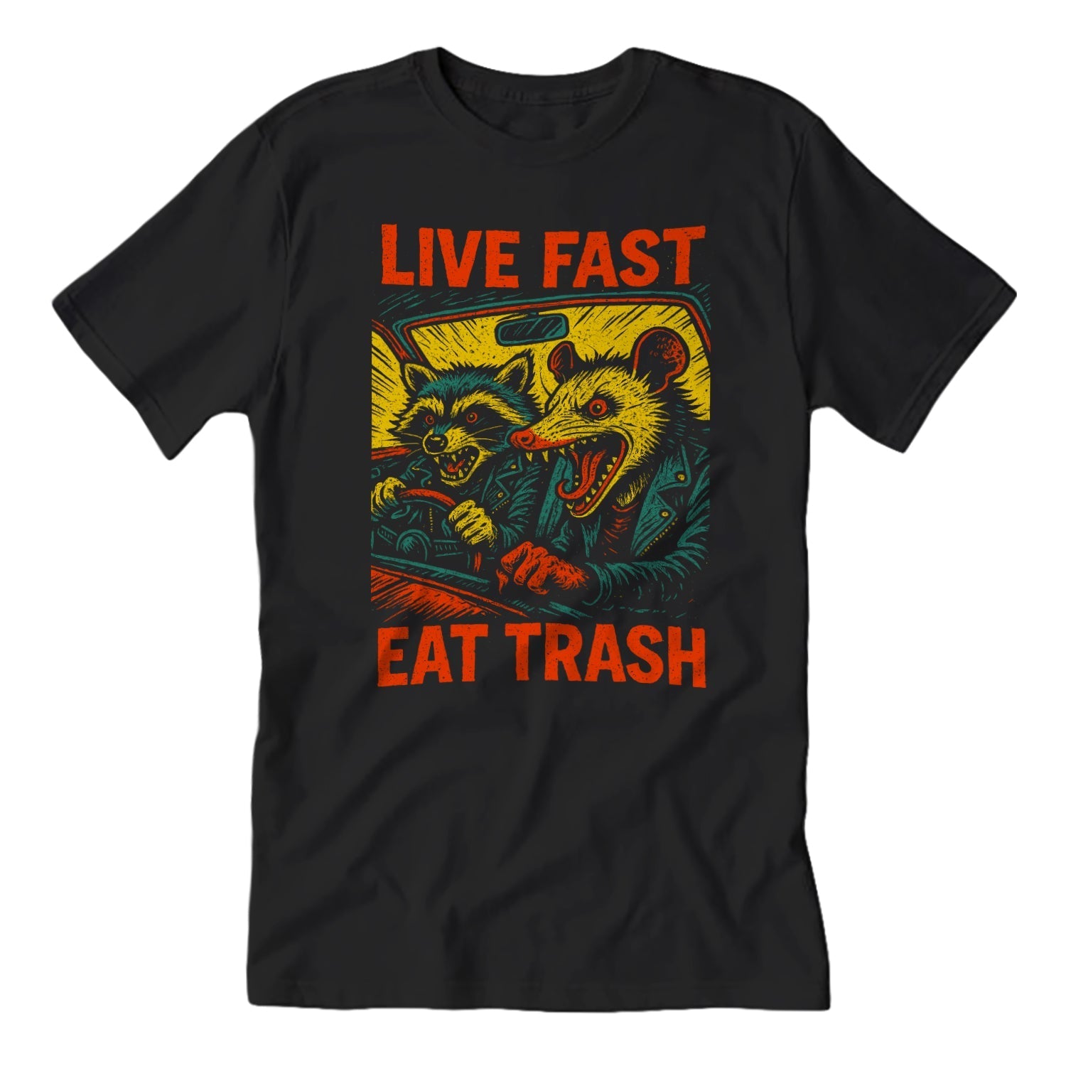 Original Underground Live Fast Eat Trash T-Shirt