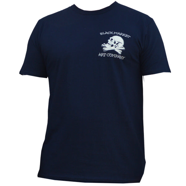 Black Market Art Tee Live Free Nautical Tattoo Tee