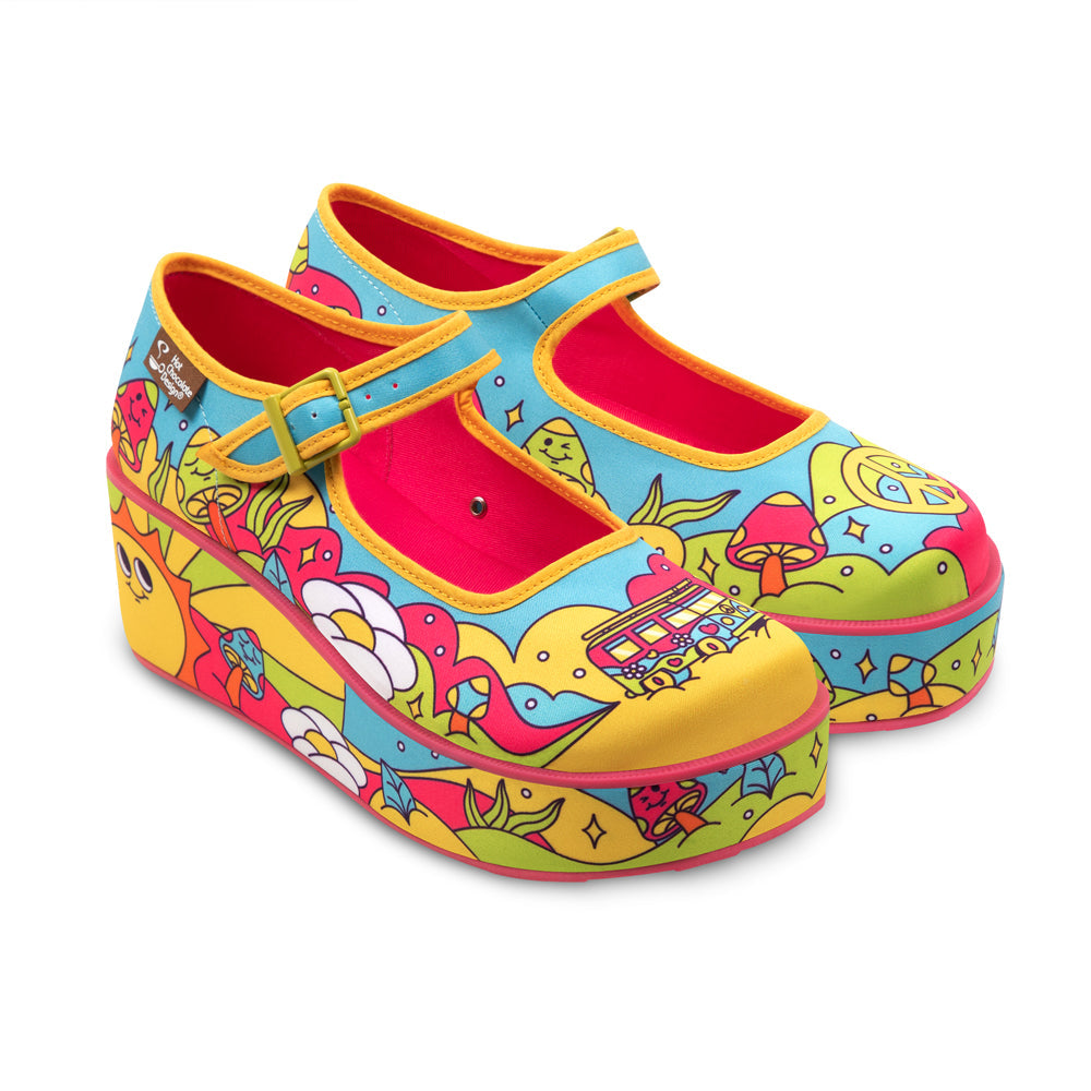 Hot Chocolate Design Chocolaticas® Love On The Road Mary Jane Platform