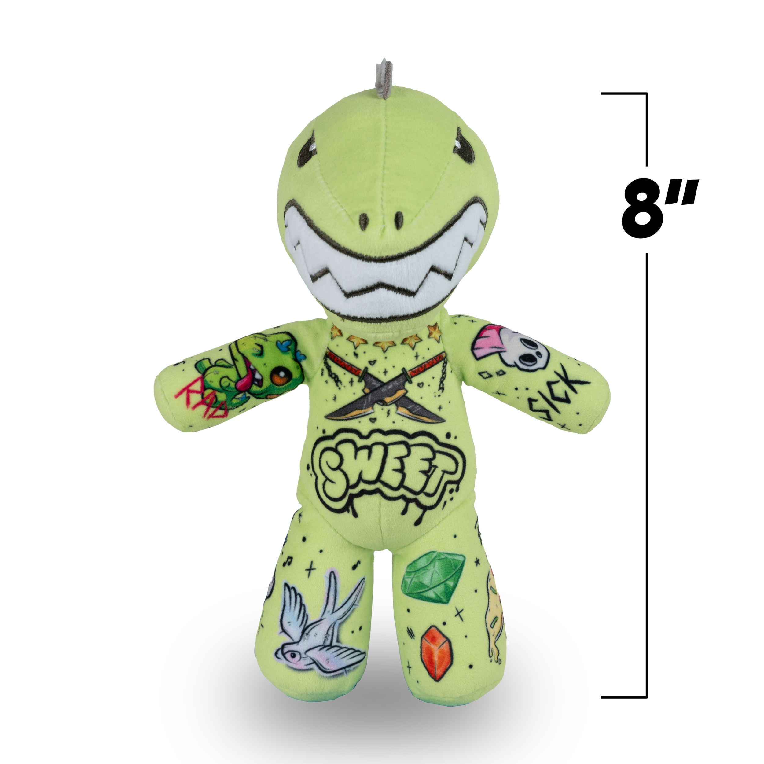 Tattoo Zoo Thrash the Dino 8-inch Sprout Plushie