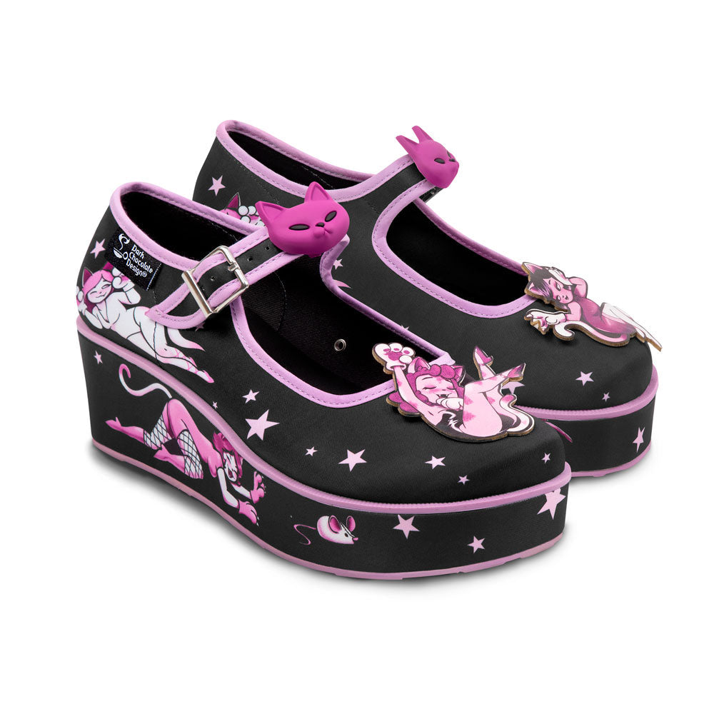 Hot Chocolate Design Chocolaticas® Lady Meow Cat Mary Jane Platform