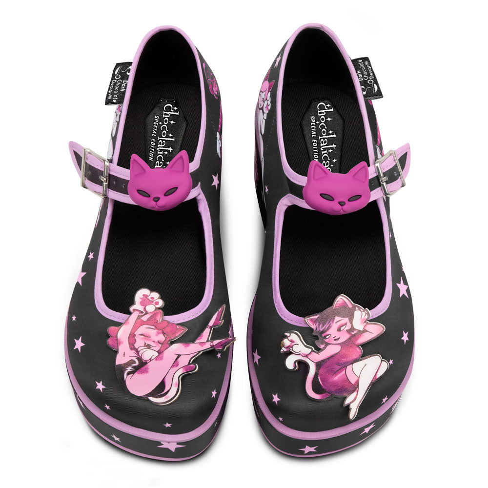 Hot Chocolate Design Chocolaticas® Lady Meow Cat Mary Jane Platform