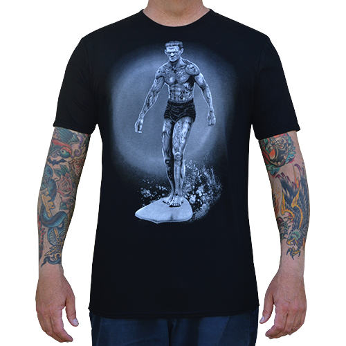 Lowbrow Art Midnight Rider Frankenstein Tee